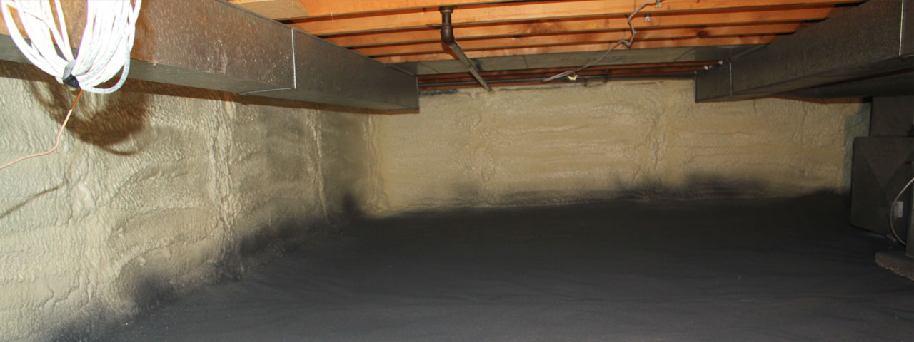 Hampton spray foam insulation for crawl spaces